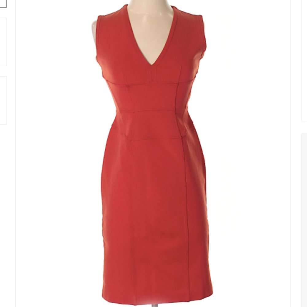 Burberry London Bodycon Dress, Orange, Size 4